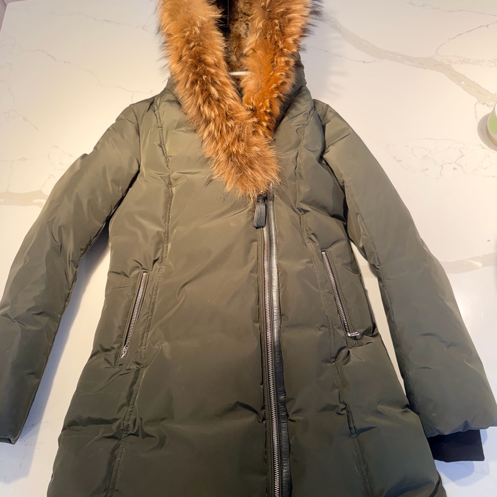 Mackage Olive Puffer Coat with Fur Trim